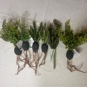 Mixed Succulent Artificial Plant w/Soil Artificial Greenery Bundle nwt